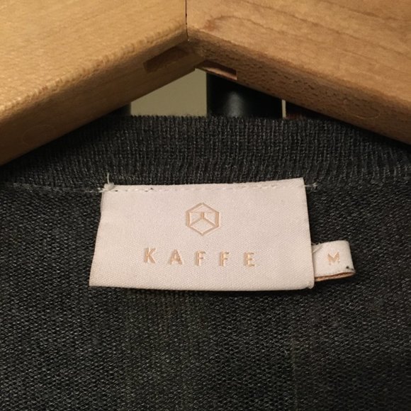 Kaffe Lightweight Long Sandra Cardigan In Grey - Picture 8 of 8